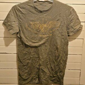 Denim & Supply Ralph Lauren T-Shirt Mens S Olive Graphic New York City Cotton